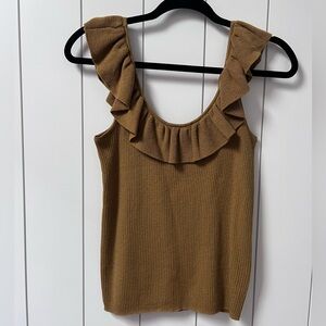 Madewell Ruffle Knit Top